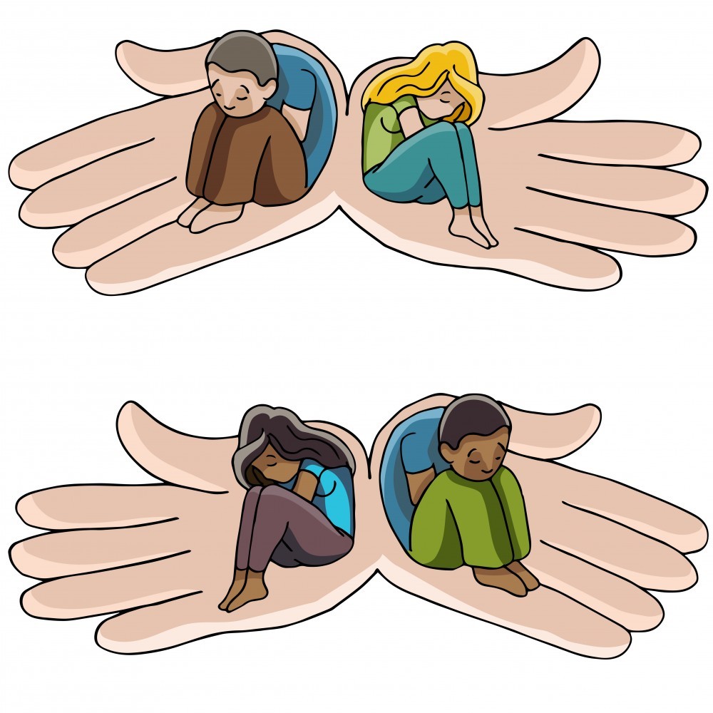 Depression Support Hands