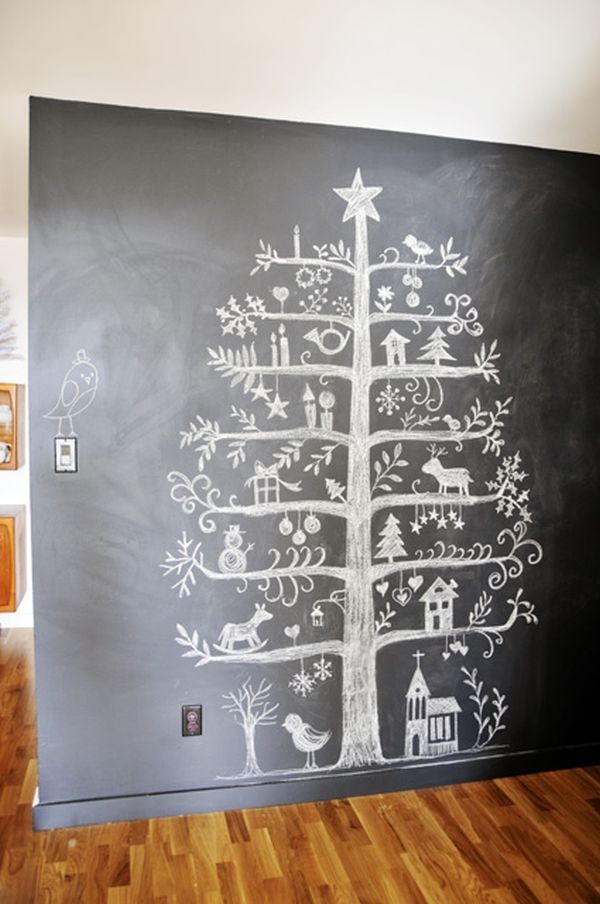 Incredible-Chalkboard-Christmas-Tree-Design-with-Creative-Painting-Decor-for-Home-Inspiration-to-Your-House