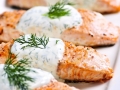 Cooked salmon