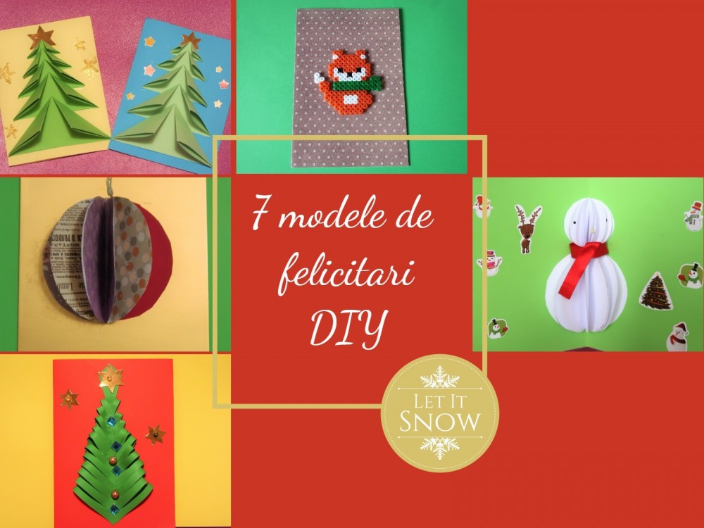 7 modele de felicitări de Crăciun - DIY - Blog in Tandem